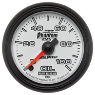 Autometer Phantom II 2-5/8in 100 PSI Stepper Motor Oil Pressure Gauge - 7853