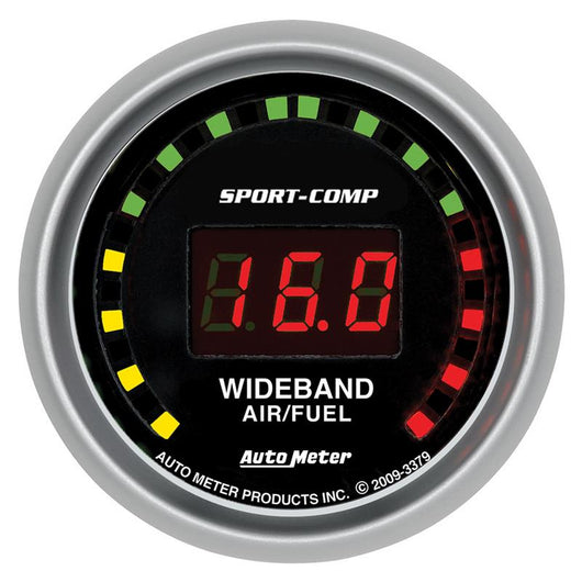 Autometer Sport-Comp 52mm Digital Wideband Air/Fuel Ratio Street Gauge - 3379