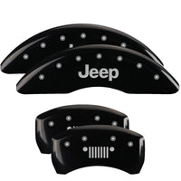 MGP 4 Caliper Covers Engraved Front & Rear MGP Black finish silver ch - 42002SMGPBK