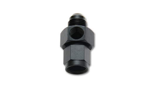 Vibrant -4AN Male to -4AN Female Union Adapter Fitting w/ 1/8in NPT Port - 16484