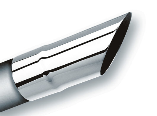 Borla Universal Polished TipSingle Round Angle-Cut (inlet 2 1/4in. Outlet 2 1/4in) *NO Returns* - 20106
