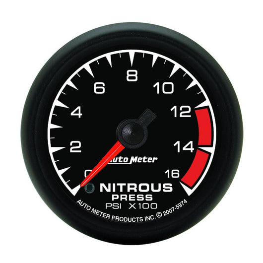 Autometer ES 52mm Full Sweep Electric 0-1600 PSI Nitrous Pressure Gauge - 5974