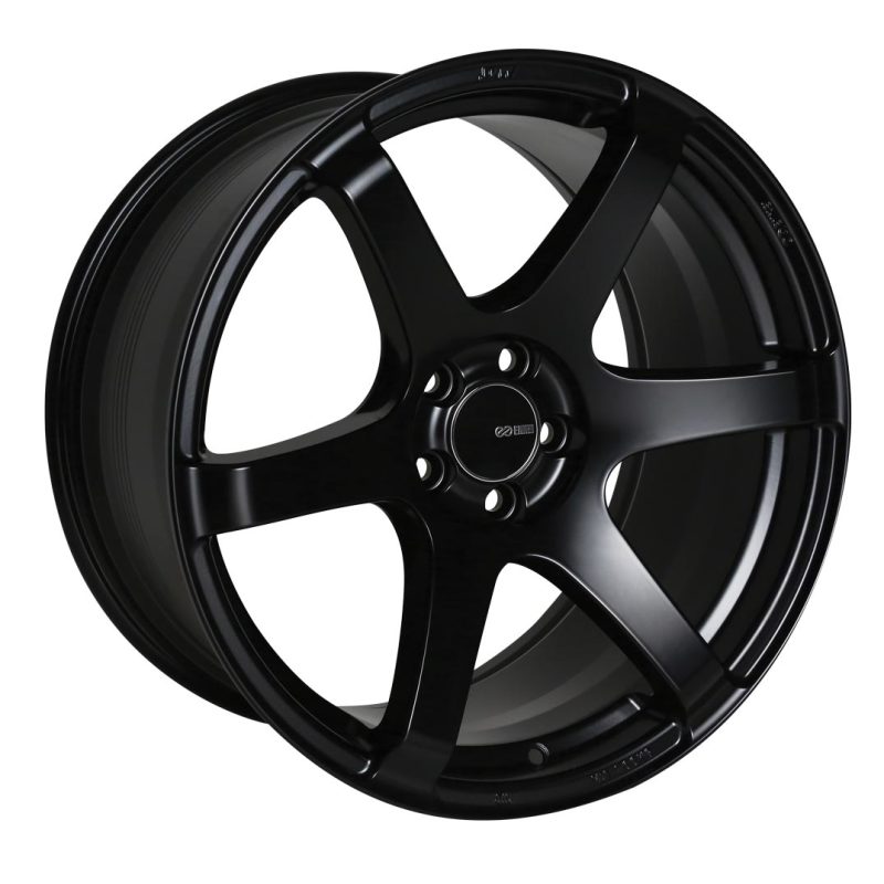 Enkei T6S 17x9 45mm Offset 5x100 Bolt Pattern 72.6 Bore Matte Black Wheel - 485-790-8045BK