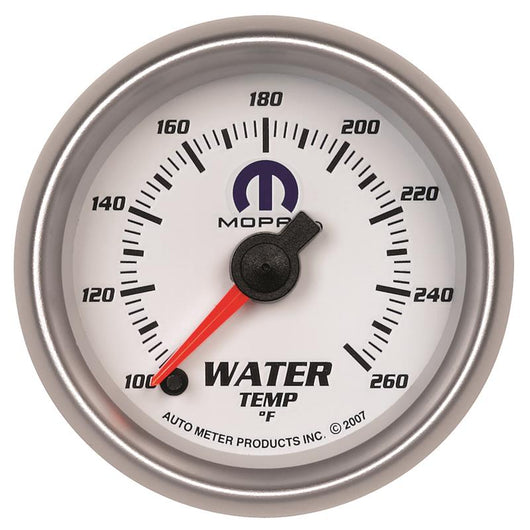 Autometer Mopar 52.4mm SSE 100-260 Degree F Water Temperature Gauge - 880032