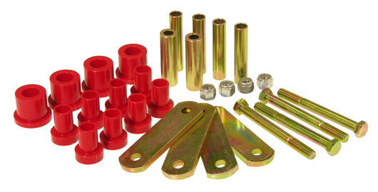 Prothane 68-72 Chrysler A Body HD Spring & Shackles Bushings - Red - 4-1014