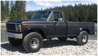 Bushwacker 80-86 Ford Bronco Cutout Style Flares 2pc - Black - 20011-11