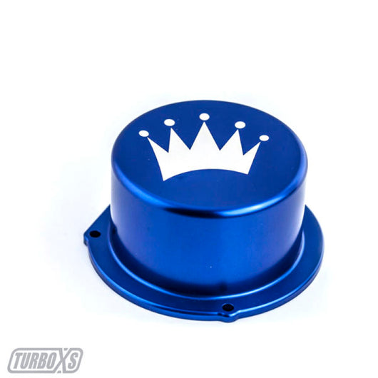 Turbo XS 15-16 Subaru WRX Billet Aluminum Vacuum Pump Cover - Blue - txs-W15-VPC-BLU
