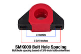 BMR Universal 1.25in Billet Aluminum Sway Bar Mount Mount (Polyurethane) - Black - SMK009