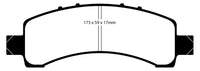 EBC 02 Cadillac Escalade 5.3 (Akebono rear caliper) Yellowstuff Rear Brake Pads - DP41667R
