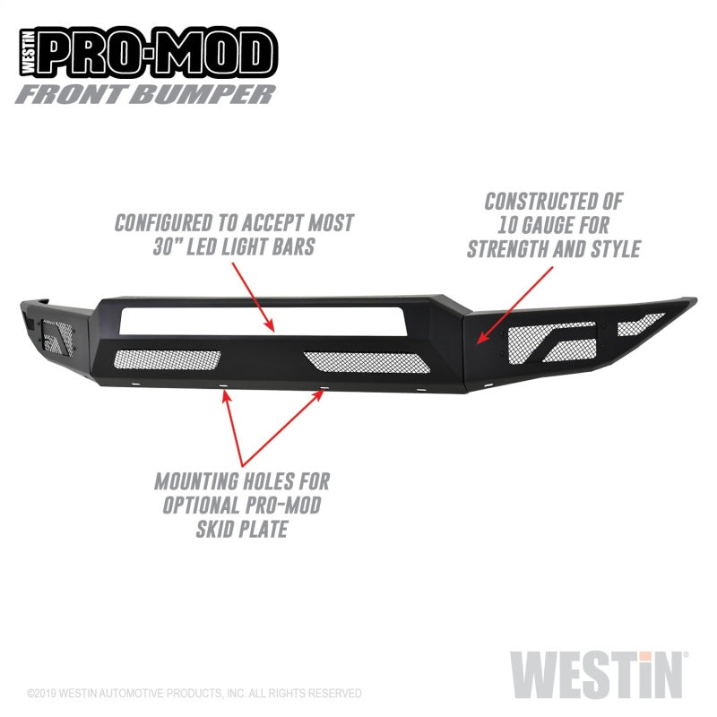 Westin 17-19 Ford F-250/350 Pro-Mod Front Bumper - 58-41175