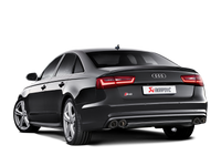 Akrapovic 13-17 Audi S6 Avant/Limousine (C7) Evolution Line Cat Back (Titanium) w/ Carbon Tips - S-AU/TI/6H