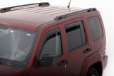 AVS 08-14 Jeep Liberty Ventvisor In-Channel Front & Rear Window Deflectors 4pc - Smoke - 194964