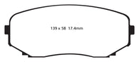 EBC 11-14 Ford Edge 2.0 Turbo Redstuff Front Brake Pads - DP31794C