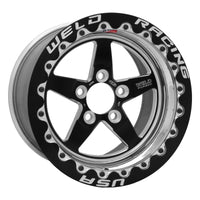 Weld S71 15x10.33 / 5x120mm BP / 7.5in. BS Black Wheel (Medium Pad) - Black Single Beadlock MT - 71MB510N75F