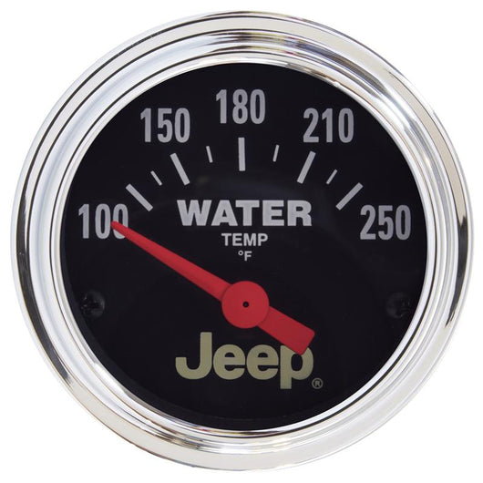 Autometer Jeep 52mm 100-250 Deg F Short Sweep Electronic Water Temperature Gauge - 880241