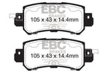 EBC 12+ Mazda CX-5 2 Yellowstuff Rear Brake Pads - DP42135R