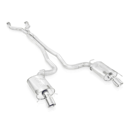 Stainless Works 2009-15 Cadillac CTS-V Wagon 3in Catback System X-Pipe Chambered Mufflers 4in Tips - CTSV9WGCBC