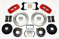 Wilwood AERO4 Rear P-Brake Kit 14.00in Red Big Ford New Style 2.50in Offset - 140-10948-R