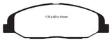 EBC 08-13 Cadillac CTS 3.0 Greenstuff Front Brake Pads - DP21827