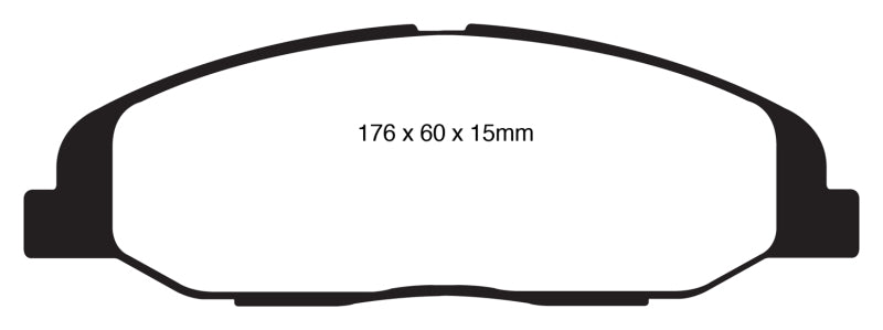 EBC 08-13 Cadillac CTS 3.0 Yellowstuff Front Brake Pads - DP41827R