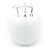 Raceseng Slammer Shift Knob (Gate 1 Engraving) Mazda Miata ND Adapter - White Gloss - 08211WG-08011-0811012