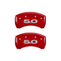 MGP Rear set 2 Caliper Covers Engraved Rear 50 Yellow finish black ch - 10010RM50YL