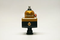 Fuelab 575 Carb Adjustable Mini FPR Blocking 4-12 PSI (1) -6AN In (2) -6AN Out - Gold - 57501-5
