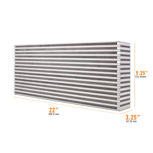 Mishimoto Universal Air-to-Air Intercooler Core - 22in / 9.25in / 3.25in - MMUIC-10