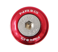 NRG Fender Washer Kit w/Rivets For Plastic (Red) - Set of 10 - FW-100RD