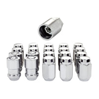 McGard 5 Lug Hex Install Kit (Clamshell) w/Locks (Cone Seat Nut) M12X1.5 / 13/16 Hex - Chrome - 84557CN