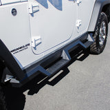 Westin/HDX 07-17 Jeep Wrangler Unlimited Drop Nerf Step Bars - Textured Black - 56-13295