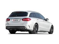 Akrapovic 15-17 AMG C63 Estate Evolution Line Cat Back (Titanium) w/ Carbon Tips (Req. Link Pipe) - MTP-ME/T/2H/1