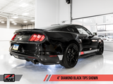 AWE Tuning S550 Mustang GT Cat-back Exhaust - Track Edition (Diamond Black Tips) - 3020-33030