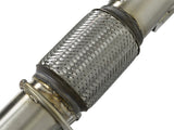 aFe Twisted Steel 3in. 304 SS Street Series Downpipe 16-18 Ford Focus RS I4-2.3L (t) - 48-33024-HC