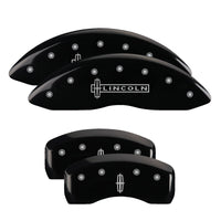 MGP 4 Caliper Covers Engraved Front & Rear MGP Black finish silver ch - 36012SMGPBK