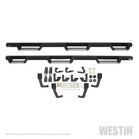 Westin/HDX 07-19 Chevrolet Silverado 2500 8ft Drop Wheel to Wheel Nerf Step Bars - Textured Black - 56-5345852