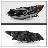 xTune 09-14 Acura Projector Headlights - Light Bar DRL - Black (PRO-JH-ATSX09-LB-BK) - 9042218