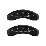 MGP 4 Caliper Covers Engraved Front & Rear With stripes/Durango Red finish silver ch - 12134SDGORD
