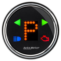 Autometer Designer 2-1/16in Chrome Domed Lens Black Dial PRNDL Gauge - 1460