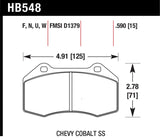 Hawk DTC-80 16+ Mazda Miata MX-5 Front Race Brake Pads - HB548Q.590