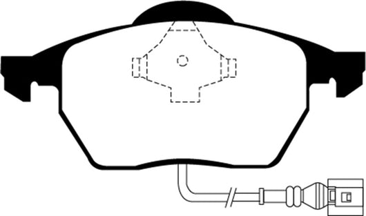 EBC 99-05 Volkswagen Beetle 1.8 Turbo Greenstuff Front Brake Pads - DP21330