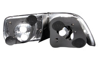 ANZO 1996-2000 Honda Civic Taillights Black - 221062