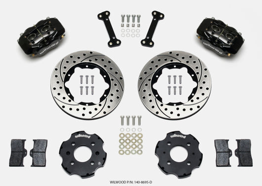 Wilwood Forged Dynalite Front Hat Kit 11.00in Drilled Integra/Civic w/Fac.240mm Rtr - 140-8695-D
