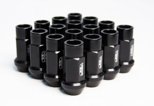 BLOX Racing Street Series Forged Lug Nuts - Black 12 x 1.25mm - Single piece - BXAC-00105-SSBK