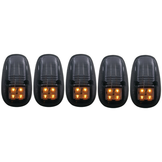 ANZO 1999-2002 Dodge Ram 3500 LED Cab Roof Light Kit Smoke 5pc - 861098