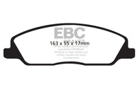 EBC 10-14 Ford Mustang 3.7 Greenstuff Front Brake Pads - DP21869