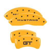 MGP 4 Caliper Covers Engraved Front 2015/Mustang Engraved Rear 2015/GT Red finish silver ch - 10201S2MGRD