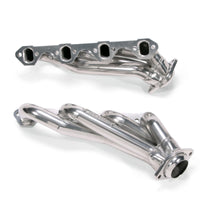 BBK 79-93 Mustang 351 Swap Shorty Unequal Length Exhaust Headers - 1-5/8 Silver Ceramic - 15110