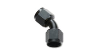 Vibrant -12AN X -12AN Female Flare Swivel 45 Deg Fitting (AN To AN) -Anodized Black Only - 10715
