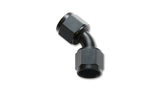 Vibrant -8AN X -8AN Female Flare Swivel 45 Deg Fitting ( AN To AN ) -Anodized Black Only - 10713